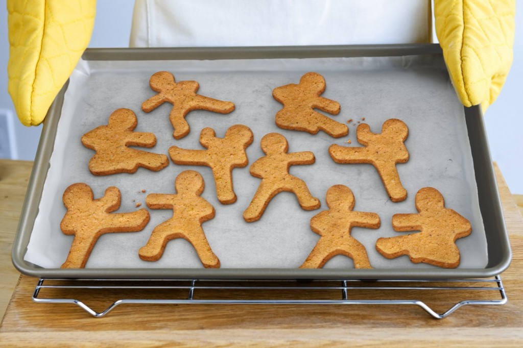 gingerbread ninja men, gingerbread ninja cookie cutter, gingerbread men cutter